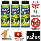 3X Pestshield Move It Cat & Dog Repellent Powder 240g Pet supplies